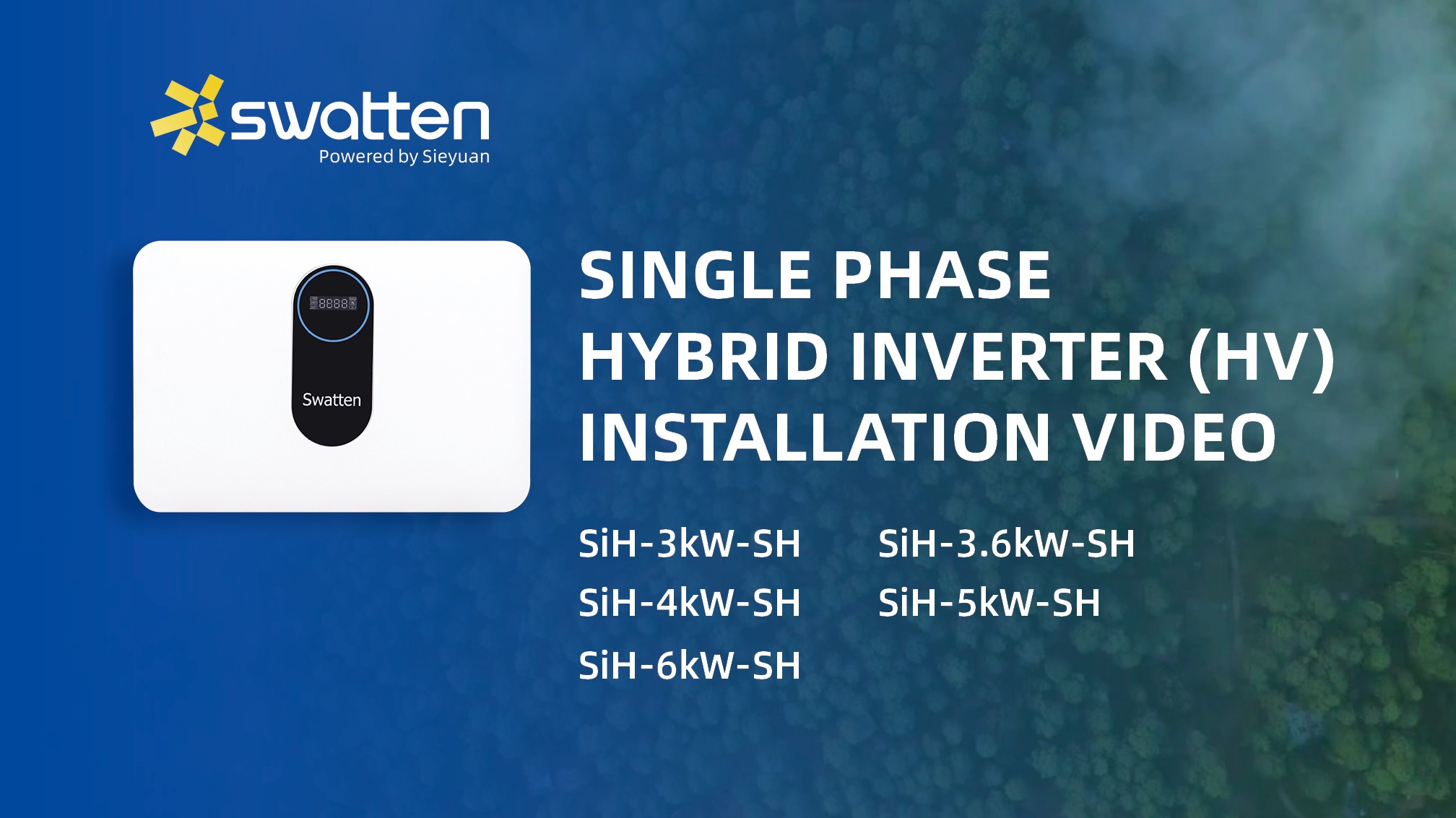Swatten Single Phase Hybrid Inverter (HV) Installation Video