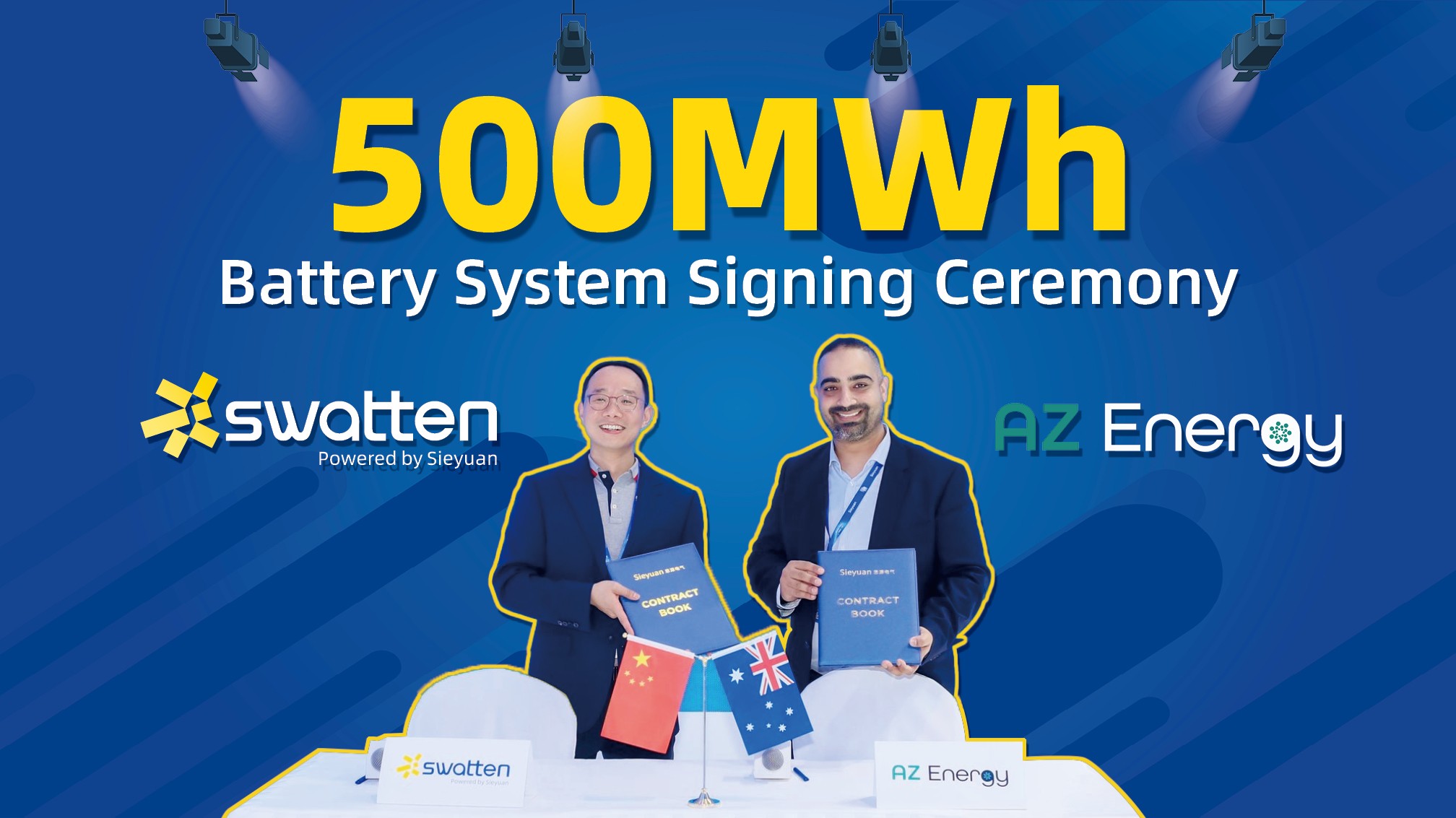 Swatten & AZ Energy: Strategic Cooperation to Deliver 500MWh Battery Systems to Australia